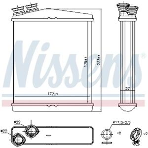 Nissens 73645 Lämmitin - Sisäilmanvaihtimen vaihtaja - Yhteensopiva Land Rover Freelander 2, Volvo Nissens 73645 Lämmitin - Sisäilmanvaihtimen vaihtaja - Yhteensopiva Land Rover Freelander 2, Volvo