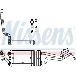 Nissens Wärmetauscher - Für Chrysler PT - Aluminium, 202x145x32mm Nissens Wärmetauscher - Für Chrysler PT - Aluminium, 202x145x32mm