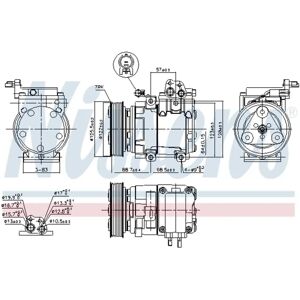 Nissens H-1 Airconditioning Compressor - 890129 Nissens H-1 Airconditioning Compressor - 890129
