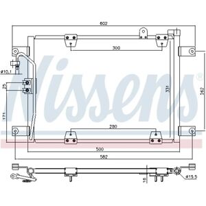 Nissens 940578 - Condensatore per Suzuki Grand Vitara I - Senza essiccatore Nissens 940578 - Condensatore per Suzuki Grand Vitara I - Senza essiccatore