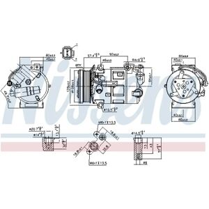 Nissens 890210 - Compresseur de Climatisation pour Citroën C4 Grand Picasso II & Peugeot 508 SW I - Publicité Nissens 890210 - Compresseur de Climatisation pour Citroën C4 Grand Picasso II & Peugeot 508 SW I - Publicité