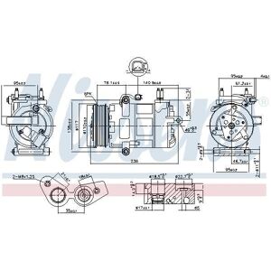 Nissens Ford Transit V362 6R Luftkonditionskompressor - Bilreservdelar Nissens Ford Transit V362 6R Luftkonditionskompressor - Bilreservdelar