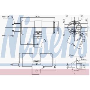 NISSENS 95568 Trocknerflasche - R134a Aluminium NISSENS 95568 Trocknerflasche - R134a Aluminium