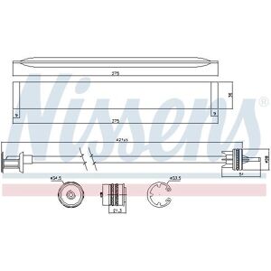 Nissens 95577 - Kuivain/suodatin ilmastointiin Nissens 95577 - Kuivain/suodatin ilmastointiin