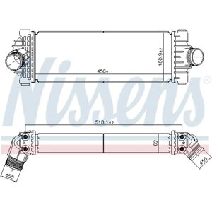 NISSENS 961230 Välikylmä Intersuodatin - Ilma-Ilma, Vesi-Ilma, Ei Vanne EGR FORD Transit Custom V362 NISSENS 961230 Välikylmä Intersuodatin - Ilma-Ilma, Vesi-Ilma, Ei Vanne EGR FORD Transit Custom V362