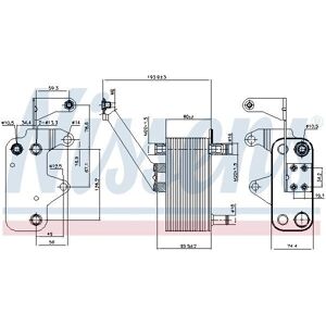 NISSENS 90952 Raffreddatore olio per Land Rover Freelander I SUV - Radiatore NISSENS 90952 Raffreddatore olio per Land Rover Freelander I SUV - Radiatore