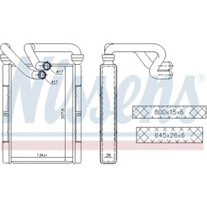 Nissens Toyota Yaris Aluminium Wärmetauscher - Heizsystem Nissens Toyota Yaris Aluminium Wärmetauscher - Heizsystem