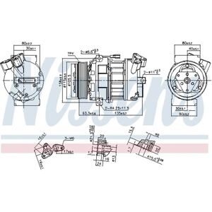 NISSENS Compresor de Aire Acondicionado - 890656 - Compatible con Nissan Interstar, Nv300, Nv400 NISSENS Compresor de Aire Acondicionado - 890656 - Compatible con Nissan Interstar, Nv300, Nv400