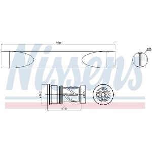 Filtro Secador de Aire Acondicionado Nissens - Compatible con Citroën, Opel, Peugeot Filtro Secador de Aire Acondicionado Nissens - Compatible con Citroën, Opel, Peugeot