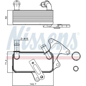 NISSENS 91129 Radiatore olio - Trasmissione automatica NISSENS 91129 Radiatore olio - Trasmissione automatica