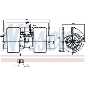 NISSENS 87790 Air Blower - Left/Right Steering NISSENS 87790 Air Blower - Left/Right Steering