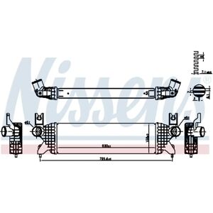 Intercooler Nissens per Suzuki SX4 S-Cross Vitara - Alluminio raffreddato ad aria Intercooler Nissens per Suzuki SX4 S-Cross Vitara - Alluminio raffreddato ad aria