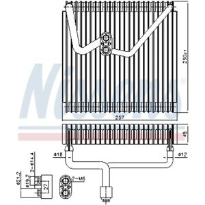 Nissens 971391g000 Aluminium Verdampfer für Kia Rio 2 JB - Klimaanlage Nissens 971391g000 Aluminium Verdampfer für Kia Rio 2 JB - Klimaanlage