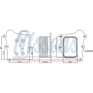 Nissens 91250 Raffreddatore olio ad acqua - Radiatore olio auto Nissens 91250 Raffreddatore olio ad acqua - Radiatore olio auto