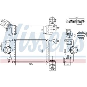 NISSENS 961583 Intercooler - Radiateur basse température air-air - Publicité NISSENS 961583 Intercooler - Radiateur basse température air-air - Publicité