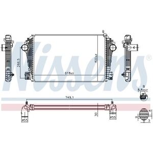 NISSENS Intercooler - 961601 NISSENS Intercooler - 961601