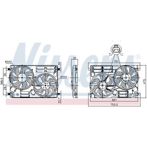 NISSENS 850096 Motore Ventilatore Radiatore - FORD KUGA 2 NISSENS 850096 Motore Ventilatore Radiatore - FORD KUGA 2