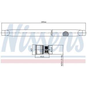 NISSENS 95764 Torkflaska - Luftkonditionsfilter NISSENS 95764 Torkflaska - Luftkonditionsfilter