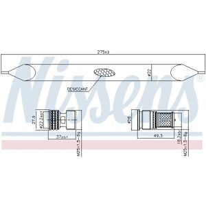 NISSENS 95784 Luftkonditionerings Torktumlare - Toyota Lexus Suzuki NISSENS 95784 Luftkonditionerings Torktumlare - Toyota Lexus Suzuki