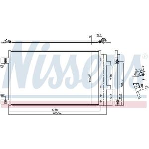 NISSENS 941284 Aluminium Kondensor - Luftkonditionering NISSENS 941284 Aluminium Kondensor - Luftkonditionering