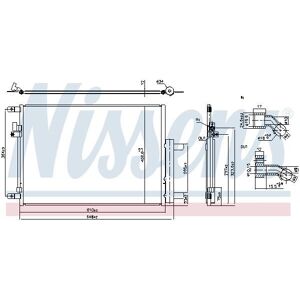 NISSENS 941288 Aluminium Air Conditioning Condenser - Air Conditioning NISSENS 941288 Aluminium Air Conditioning Condenser - Air Conditioning