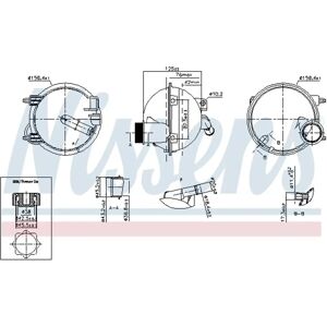 NISSENS 996148 Laajennustankki - Muovi, 0,75L, Peugeot-yhteensopiva NISSENS 996148 Laajennustankki - Muovi, 0,75L, Peugeot-yhteensopiva