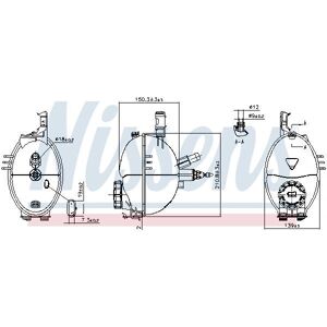 NISSENS 996159 Serbatoio di espansione - Sensore, Coperchio, 1,3L NISSENS 996159 Serbatoio di espansione - Sensore, Coperchio, 1,3L