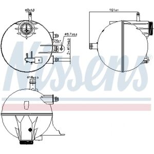 NISSENS Model 996295 Expansion Tank for Coolant NISSENS Model 996295 Expansion Tank for Coolant