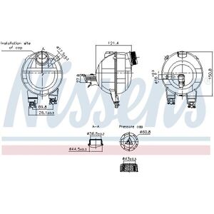 NISSENS 996306 Vaso di espansione - Plastica, 0.65L, Senza sensore di livello, Peugeot Citroën Opel DS NISSENS 996306 Vaso di espansione - Plastica, 0.65L, Senza sensore di livello, Peugeot Citroën Opel DS