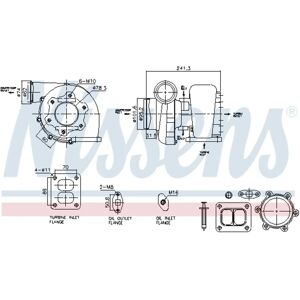 NISSENS 93597 Turbo - Compressore turbo raffreddato ad olio - MAN NISSENS 93597 Turbo - Compressore turbo raffreddato ad olio - MAN