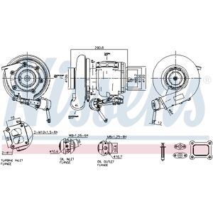 NISSENS 93619 Turbocompresseur - Turbocompresseur à gaz d'échappement refroidi à l'huile - Pneumatique - Publicité NISSENS 93619 Turbocompresseur - Turbocompresseur à gaz d'échappement refroidi à l'huile - Pneumatique - Publicité