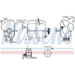 NISSENS 996343 Kavitaattorin laajennusastia - Auton osa NISSENS 996343 Kavitaattorin laajennusastia - Auton osa