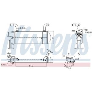 NISSENS 989327 Raffreddatore di Ricircolo dei Gas di Scarico - Ricircolo dei gas di scarico NISSENS 989327 Raffreddatore di Ricircolo dei Gas di Scarico - Ricircolo dei gas di scarico