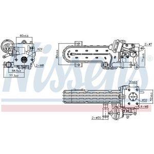 NISSENS 989413 Raffreddatore di ricircolo dei gas di scarico - Ricircolo dei gas di scarico NISSENS 989413 Raffreddatore di ricircolo dei gas di scarico - Ricircolo dei gas di scarico