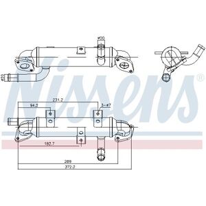 Refroidisseur EGR NISSENS 989417 - Refroidi par eau, Sans bypass - Publicité Refroidisseur EGR NISSENS 989417 - Refroidi par eau, Sans bypass - Publicité