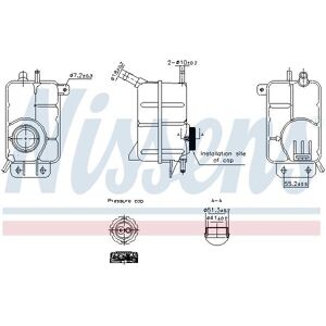 NISSENS 996356 - Serbatoio di espansione per Chevrolet - 1,2L - Senza sensore NISSENS 996356 - Serbatoio di espansione per Chevrolet - 1,2L - Senza sensore