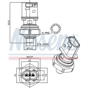 NISSENS NIS 301026 Interruttore di pressione - Interruttore NISSENS NIS 301026 Interruttore di pressione - Interruttore