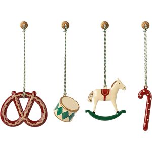 Maileg Kerst Metal Ornamentenset - 4 stuks Maileg Kerst Metal Ornamentenset - 4 stuks