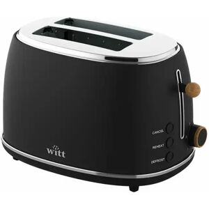 Witt Premium Wood Brödrost - 2 skivor - 850 W - Svart Witt Premium Wood Brödrost - 2 skivor - 850 W - Svart