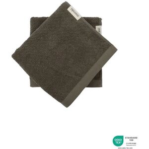 Meraki Bomullshanddukar - 2-pack Mörkgrön 50x100cm - Badtextilier Meraki Bomullshanddukar - 2-pack Mörkgrön 50x100cm - Badtextilier