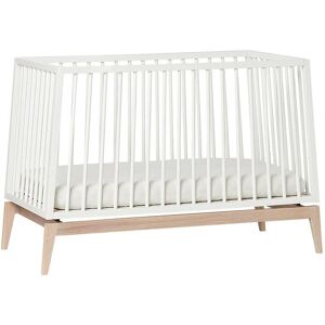 Leander Luna Babyseng - Justerbar, 120x60cm, Hvit/Eik Leander Luna Babyseng - Justerbar, 120x60cm, Hvit/Eik