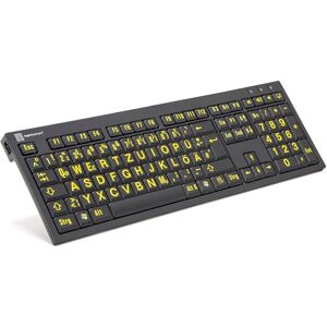 LogicKeyboard XL Print PC Slim Line - Gelb auf Schwarz - Tastatur - USB - Deutsch - LogicLight LogicKeyboard XL Print PC Slim Line - Gelb auf Schwarz - Tastatur - USB - Deutsch - LogicLight