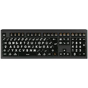 LOGICKEYBOARD XL-Print Astra 2 Blanc sur Noir - Clavier - Publicité LOGICKEYBOARD XL-Print Astra 2 Blanc sur Noir - Clavier - Publicité