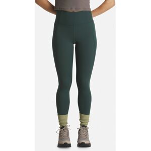 Girlfriend Collective Mosgroene hoge taille 7/8 Leggings - Leggings Girlfriend Collective Mosgroene hoge taille 7/8 Leggings - Leggings