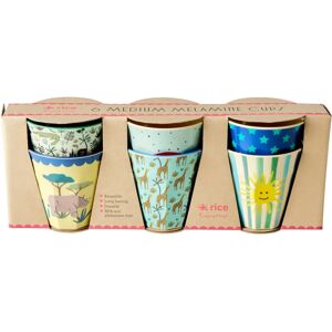 RICE - Gobelet enfant - Lot de 6 - Mélamine - Multicolore - 250 Ml - Résistant aux chocs - Boîte cadeau - Publicité RICE - Gobelet enfant - Lot de 6 - Mélamine - Multicolore - 250 Ml - Résistant aux chocs - Boîte cadeau - Publicité