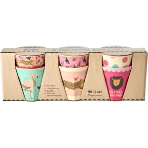 Lasten melamiinimukit - 6 kpl - 160 ml - Sademetsän painatus - Rice - Yksi koko Lasten melamiinimukit - 6 kpl - 160 ml - Sademetsän painatus - Rice - Yksi koko