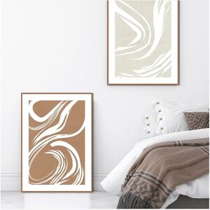 Malerifabrikken Lino Cut 3 Plakat - Beige - 50X70 Malerifabrikken Lino Cut 3 Plakat - Beige - 50X70