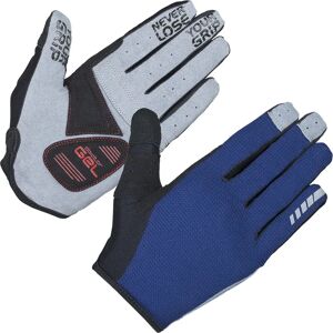 GripGrab Shark Padded Full Finger Gloves - Navy - L GripGrab Shark Padded Full Finger Gloves - Navy - L