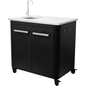 e-ville Cuisine extérieure de 90 cm avec évier et robinet - Publicité e-ville Cuisine extérieure de 90 cm avec évier et robinet - Publicité