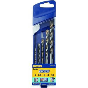 Irwin Multi-Purpose Cordless Drill Bits Set 5-10mm - Drilling in Wood and Brick Irwin Multi-Purpose Cordless Drill Bits Set 5-10mm - Drilling in Wood and Brick